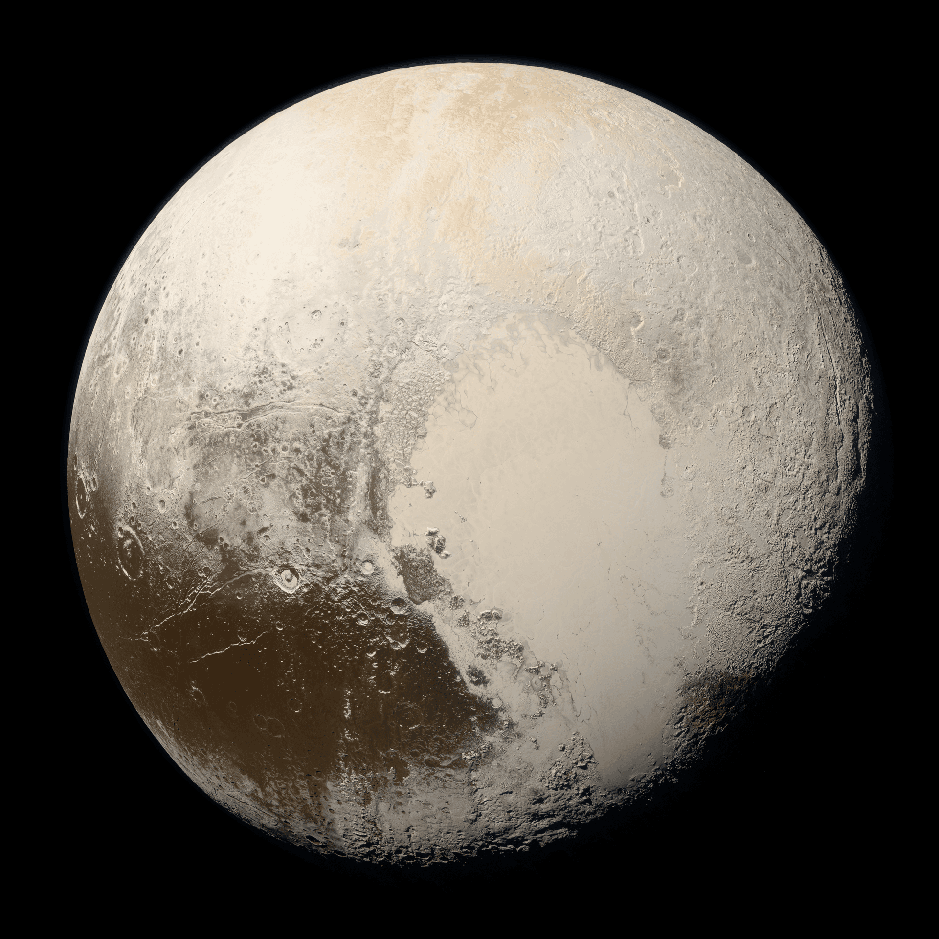 명왕성 발견와 관련된 Pluto in True Color - High-Res 이미지